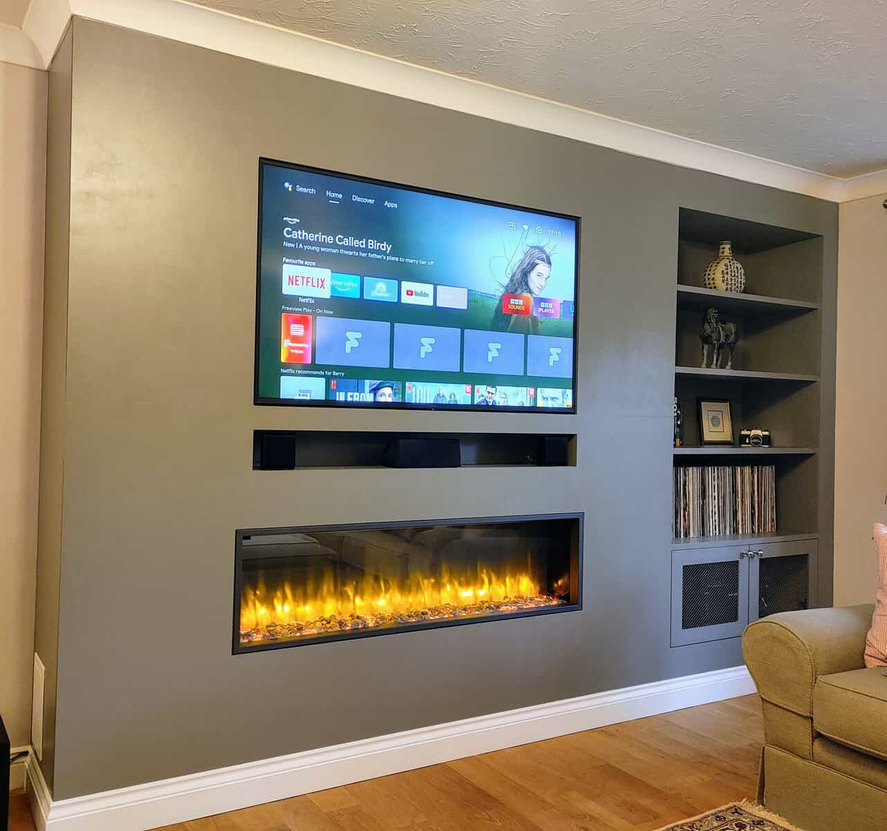 Custom TV Feature Walls & False Chimney Breasts by Corbett Carpentry ...